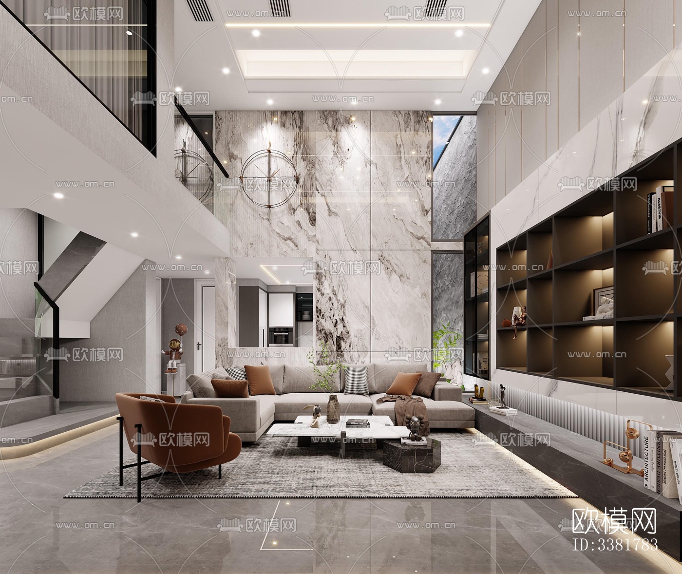 现代别墅效果图下载（渲染图2）