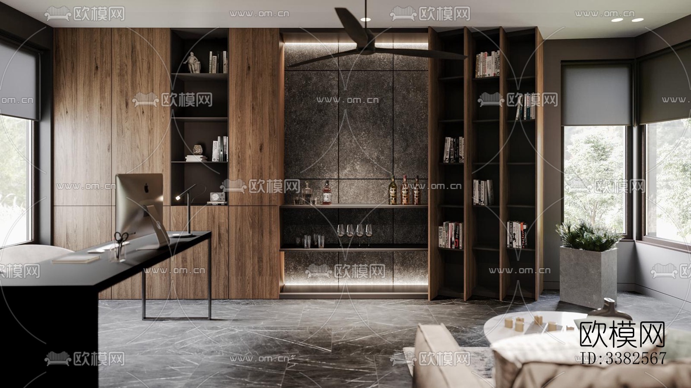 现代别墅效果图下载（渲染图6）