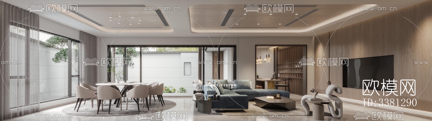 现代别墅效果图下载（渲染图1）