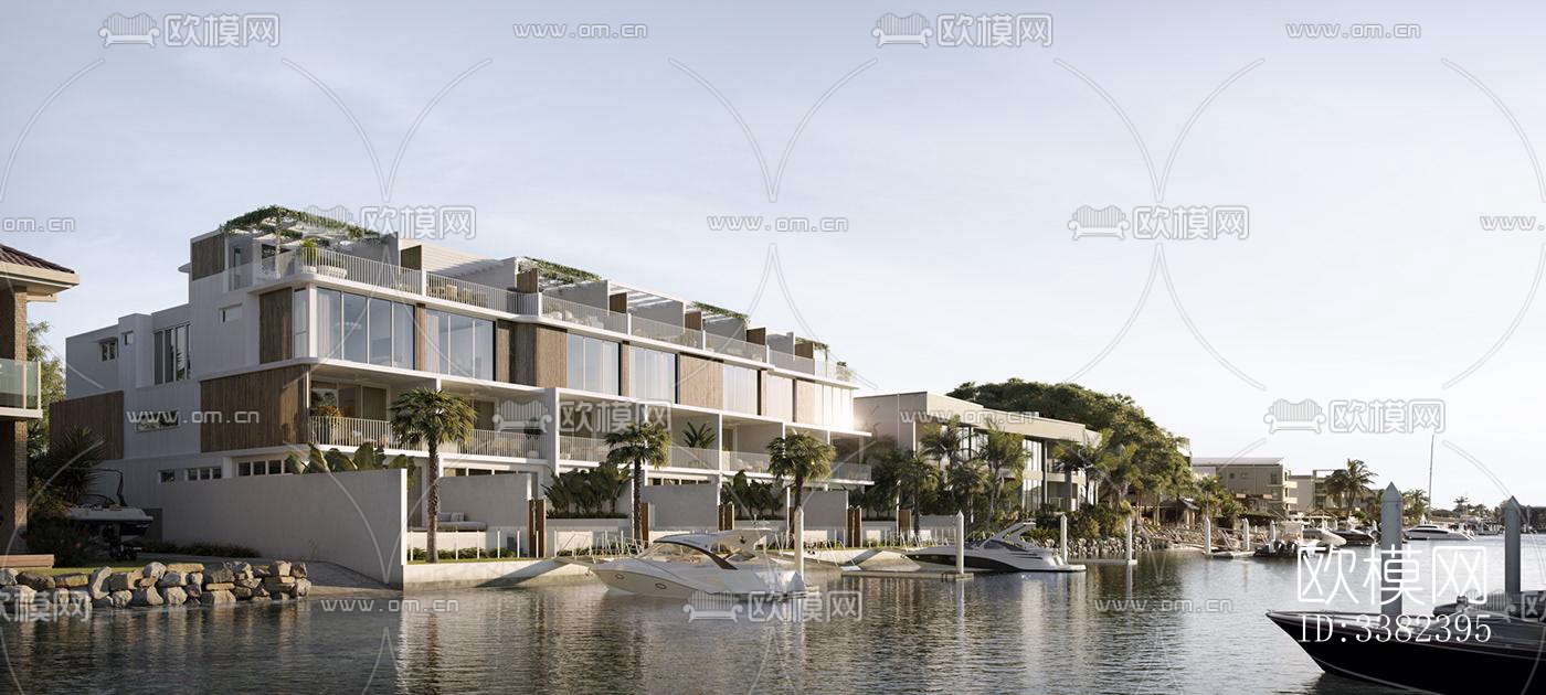 现代别墅效果图下载（渲染图3）