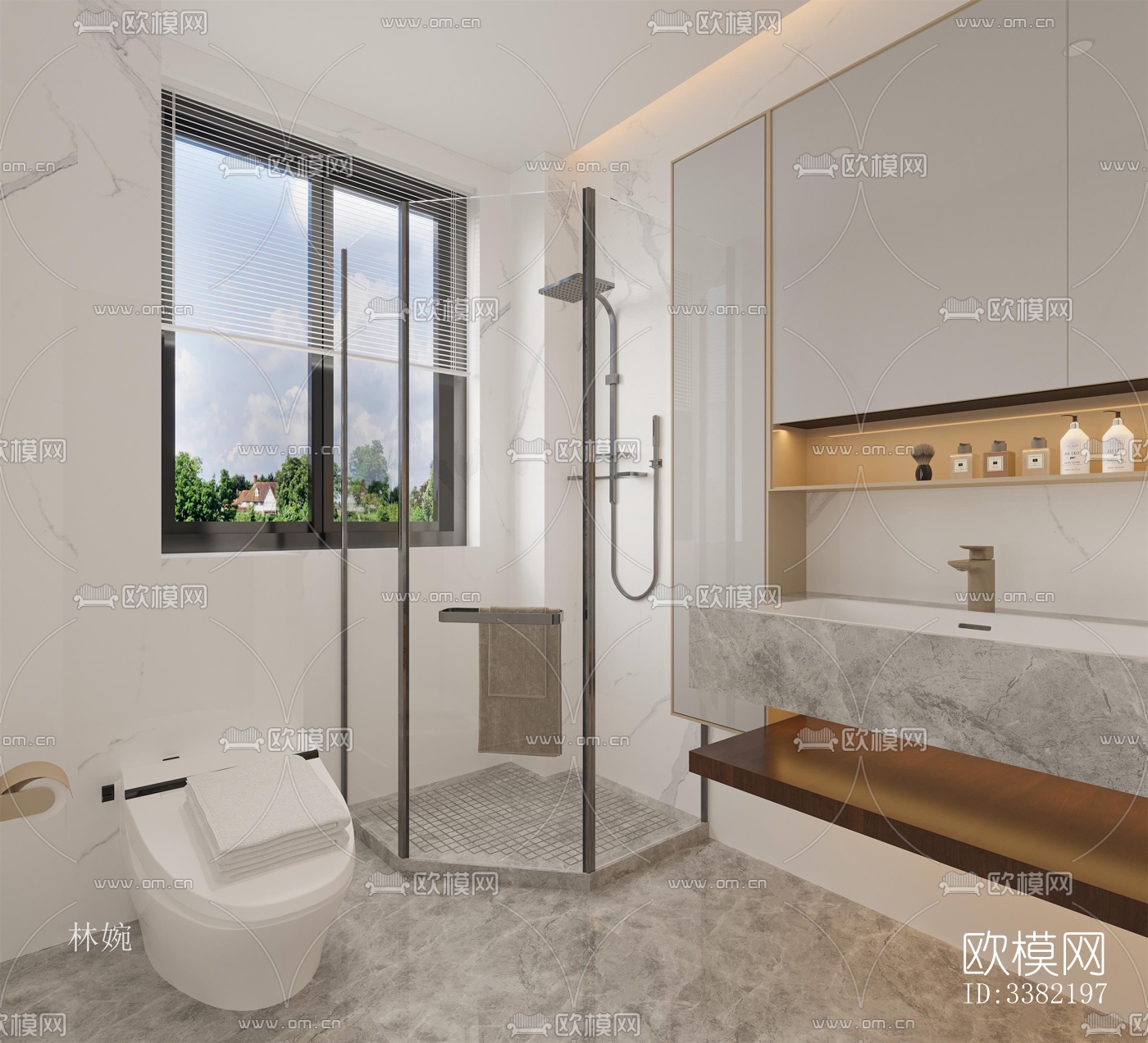 现代别墅效果图下载（渲染图3）