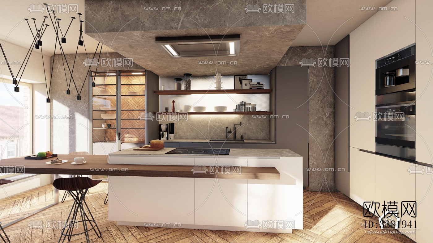 现代别墅效果图下载（渲染图6）