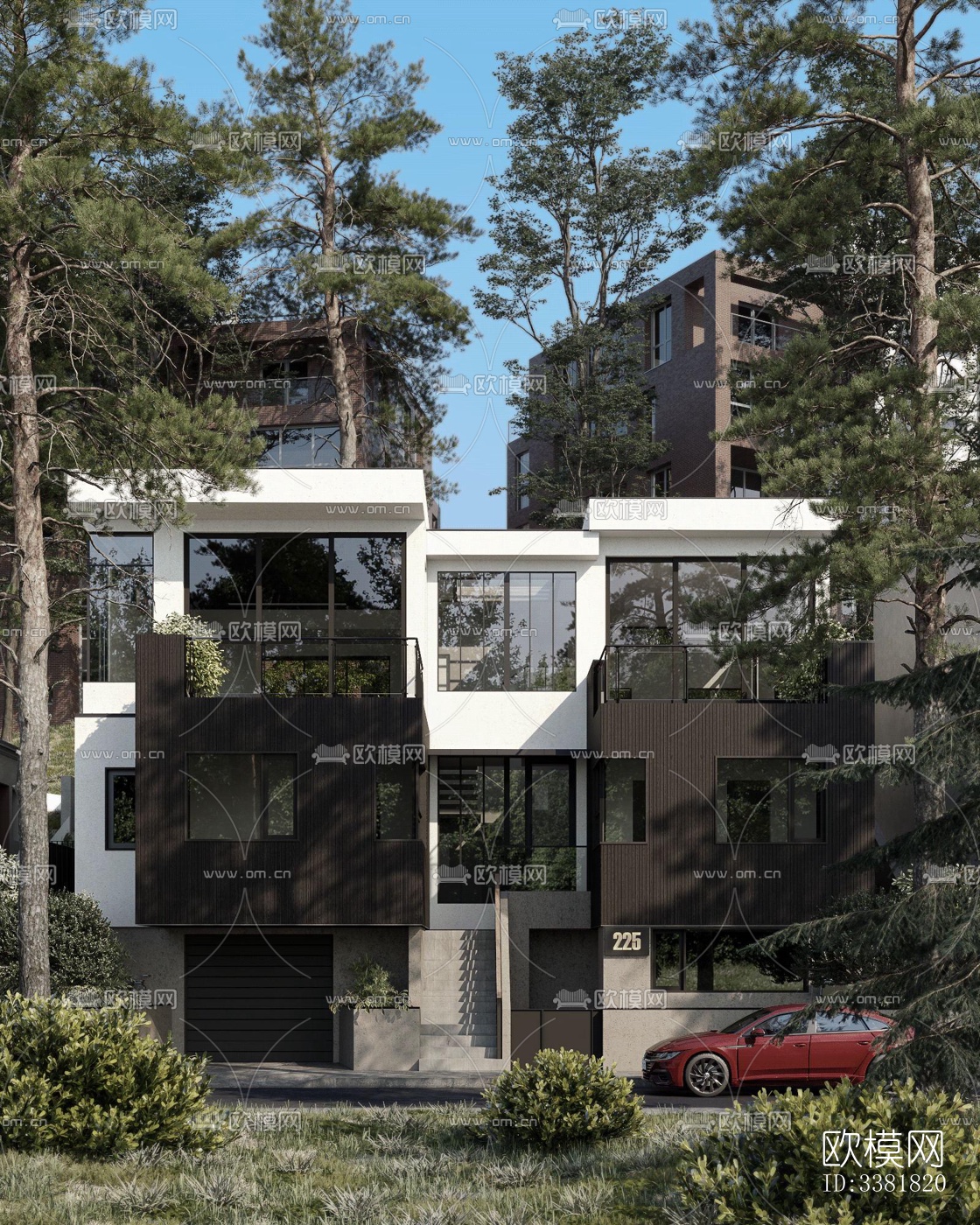 现代别墅效果图下载（渲染图14）