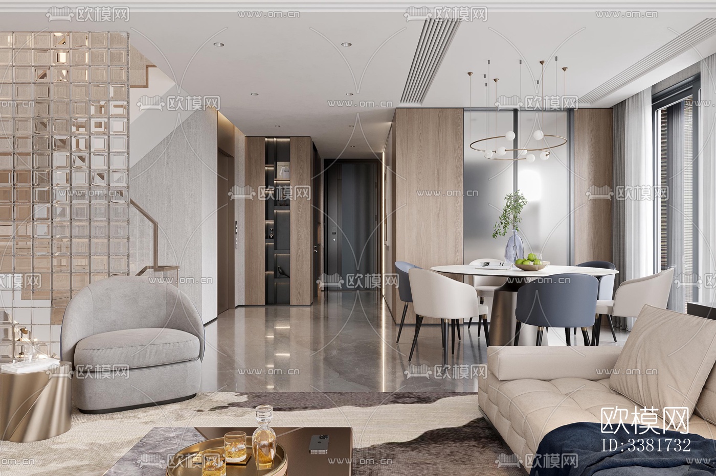 现代别墅效果图下载（渲染图12）