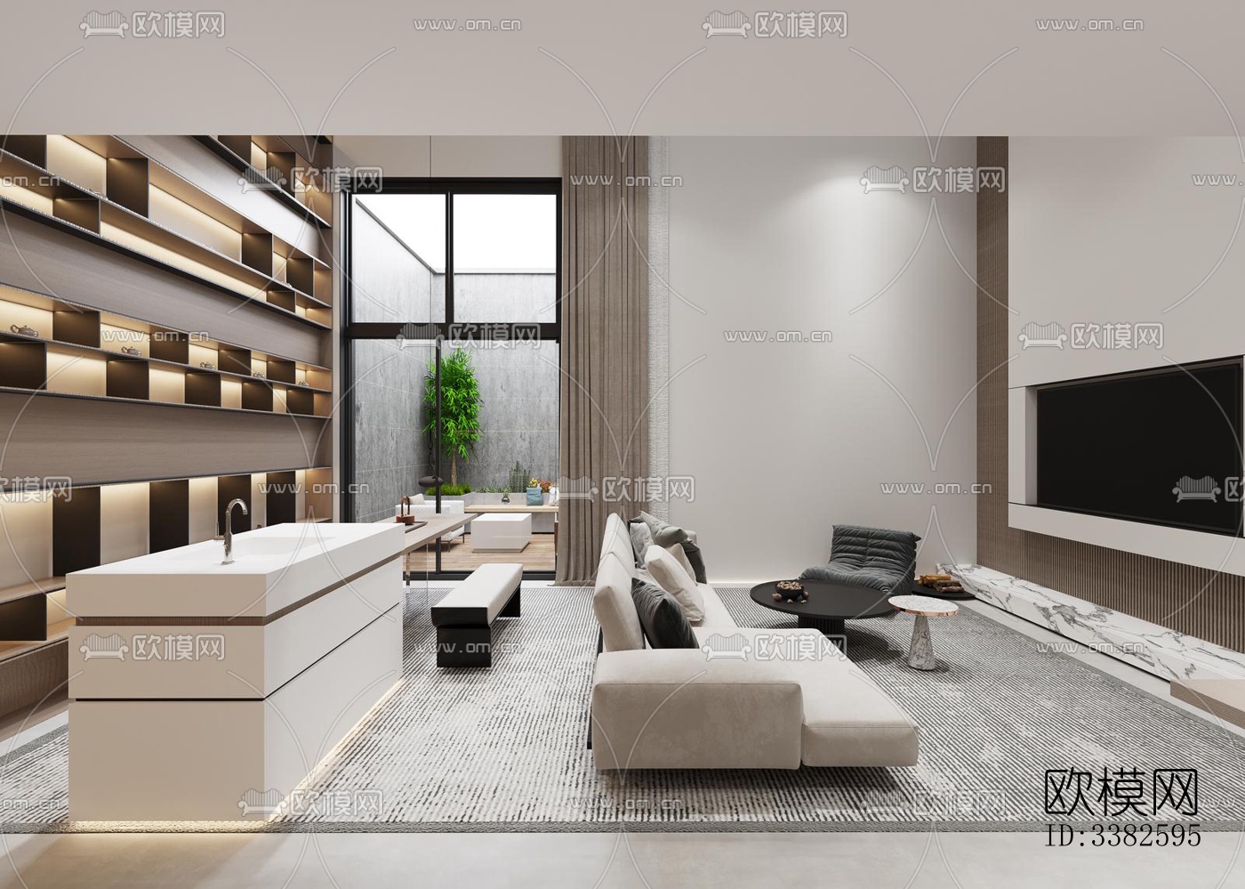 现代别墅效果图下载（渲染图18）