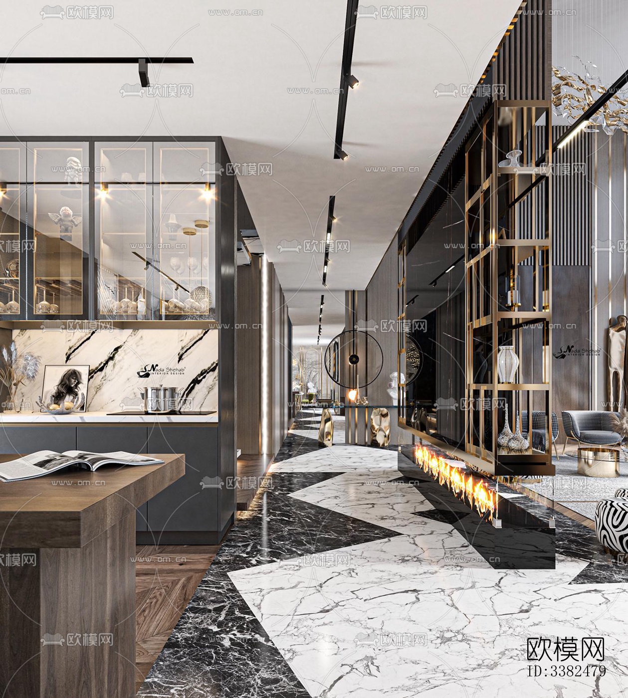 现代别墅效果图下载（渲染图7）