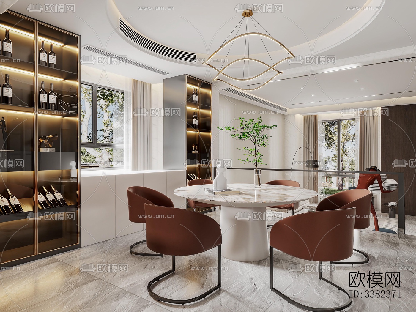 现代别墅效果图下载（渲染图1）