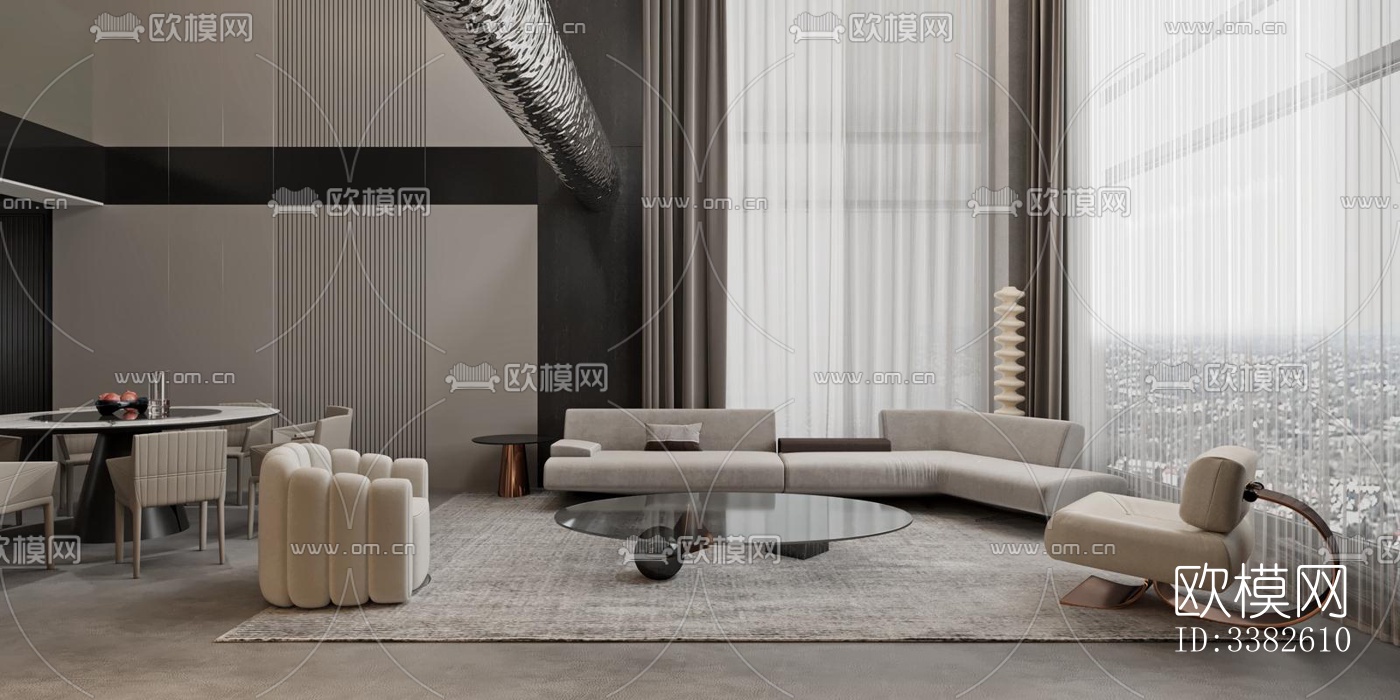 现代别墅效果图下载（渲染图9）