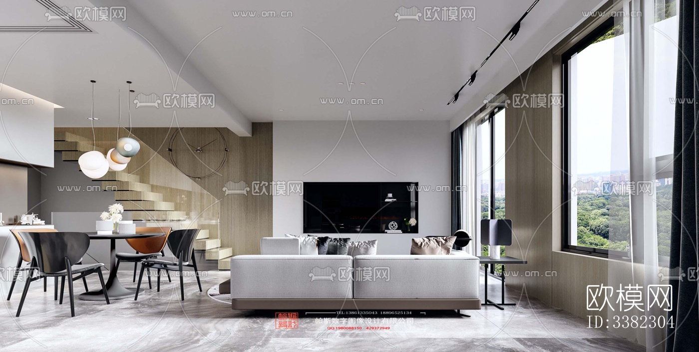 现代别墅效果图下载（渲染图9）