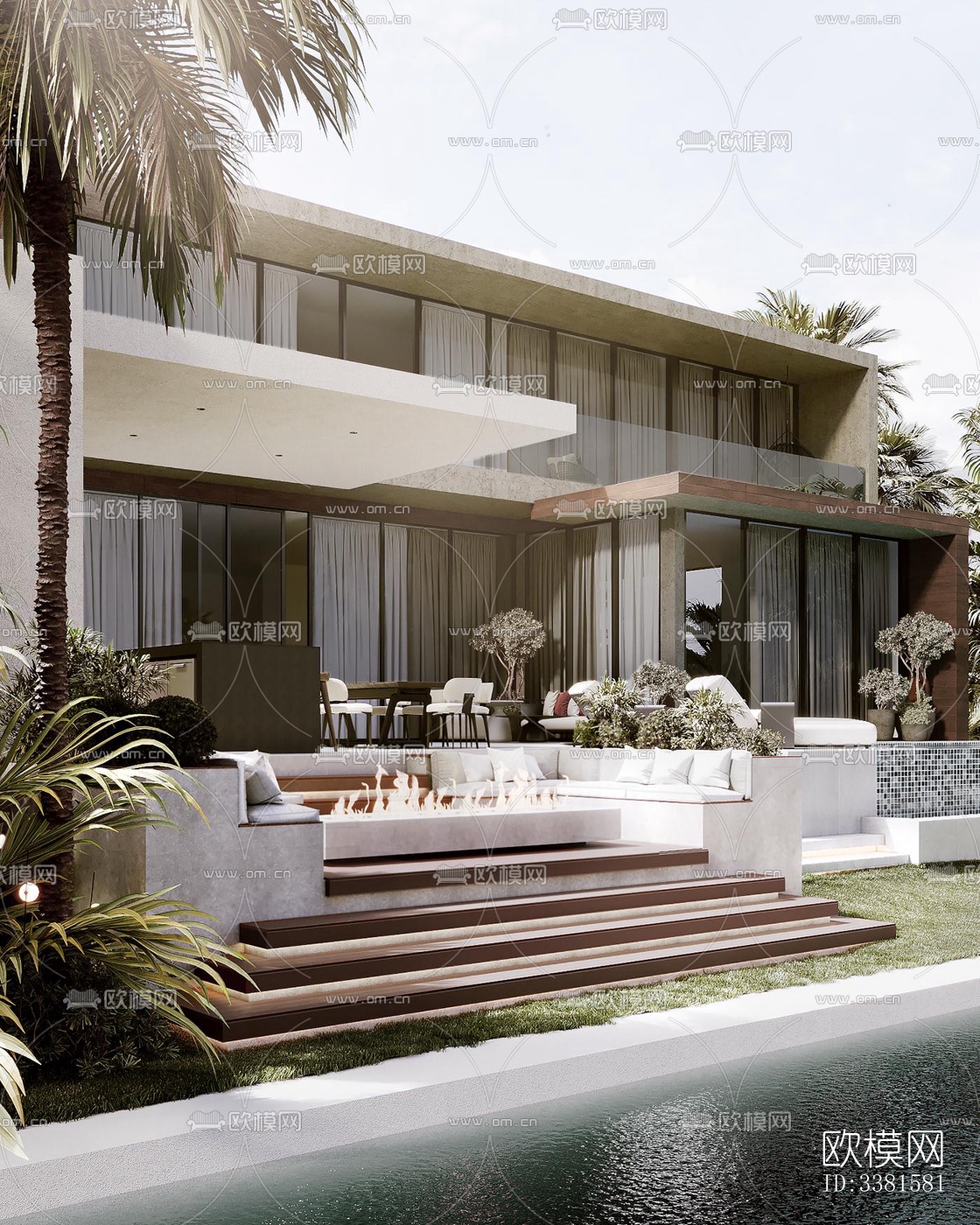 现代别墅效果图下载（渲染图5）