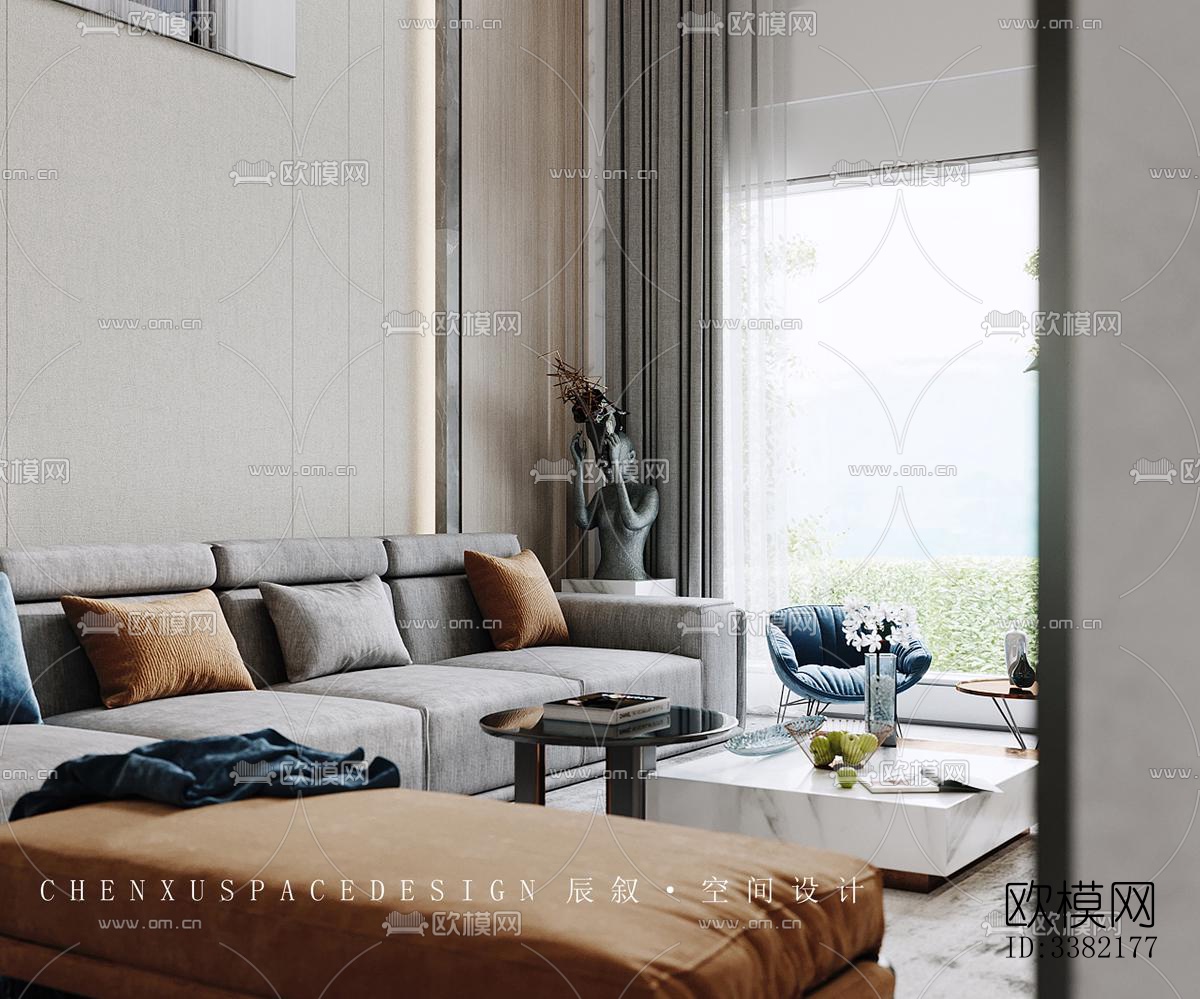 现代别墅效果图下载（渲染图4）