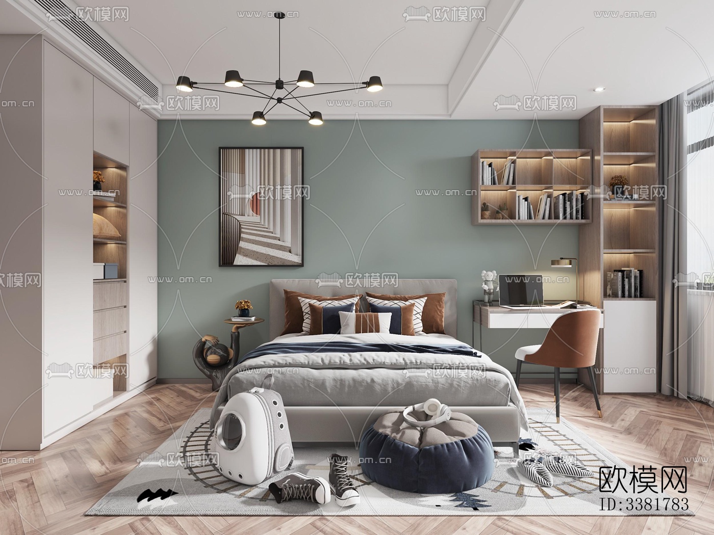 现代别墅效果图下载（渲染图4）