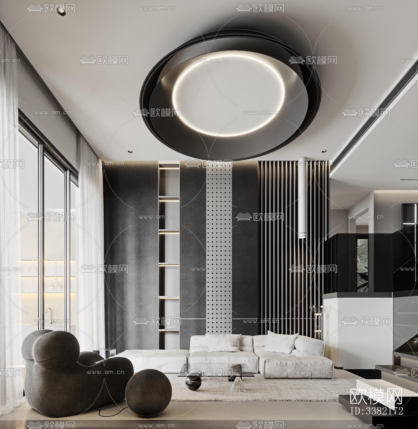 现代别墅效果图下载（渲染图11）