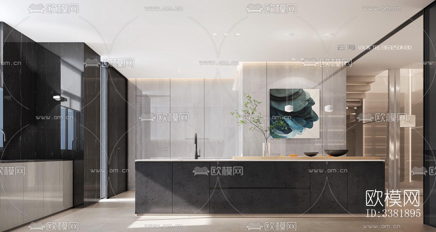 现代别墅效果图下载（渲染图17）