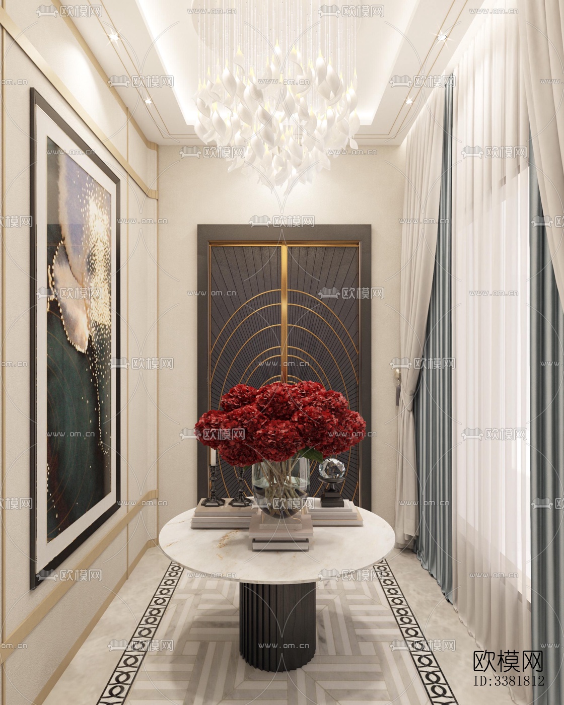 现代别墅效果图下载（渲染图1）