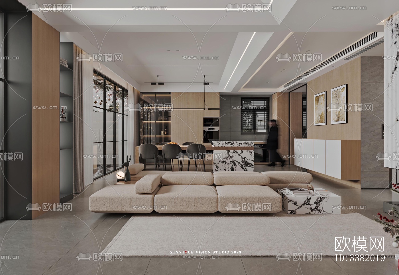 现代别墅效果图下载（渲染图12）