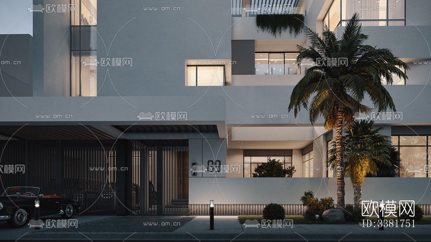 现代别墅效果图下载（渲染图5）