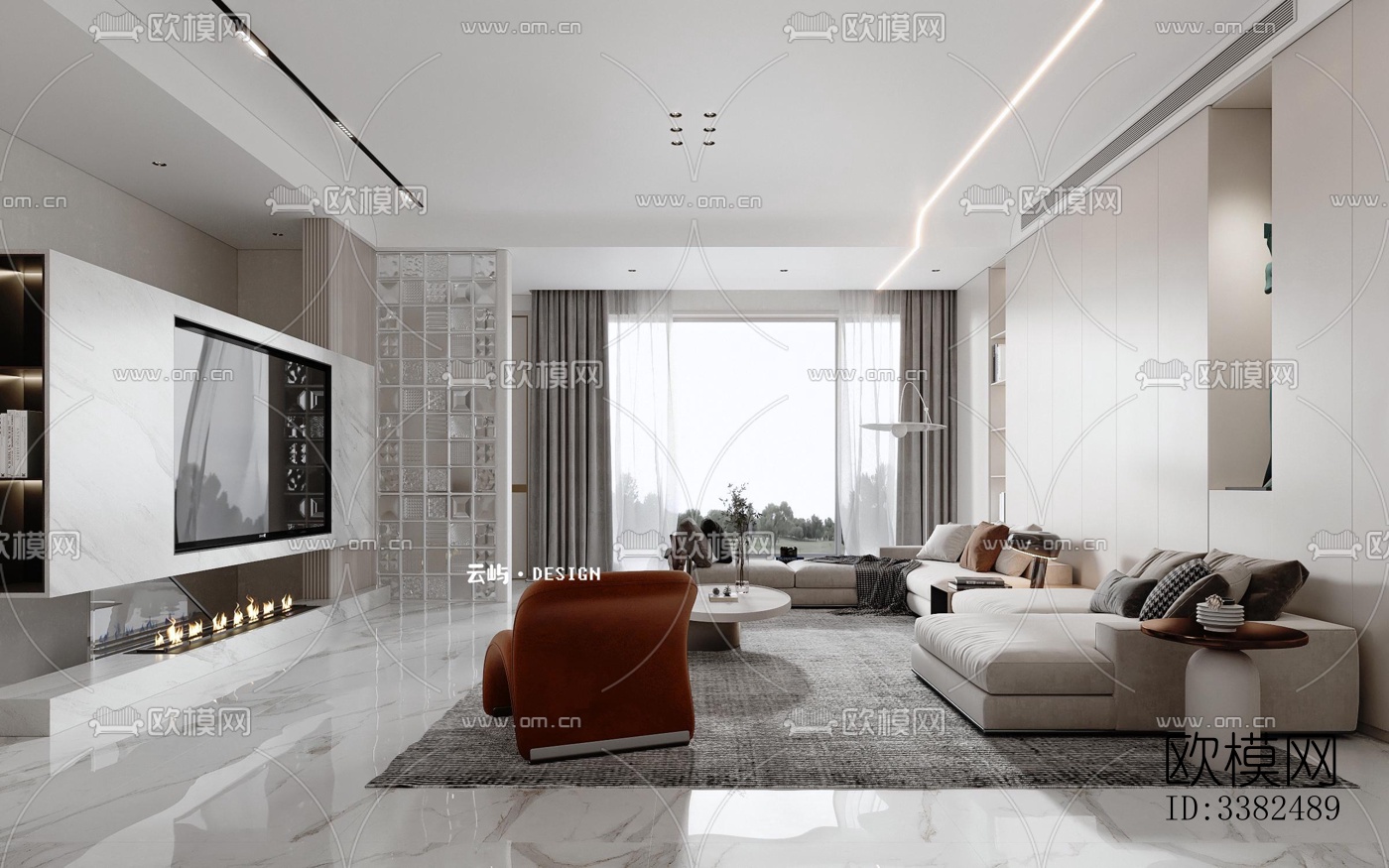 现代别墅效果图下载（渲染图12）