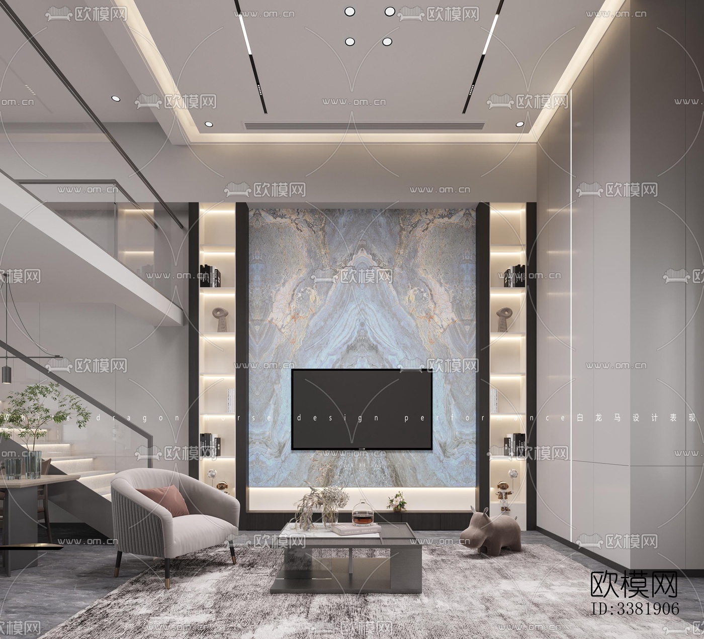 现代别墅效果图下载（渲染图2）