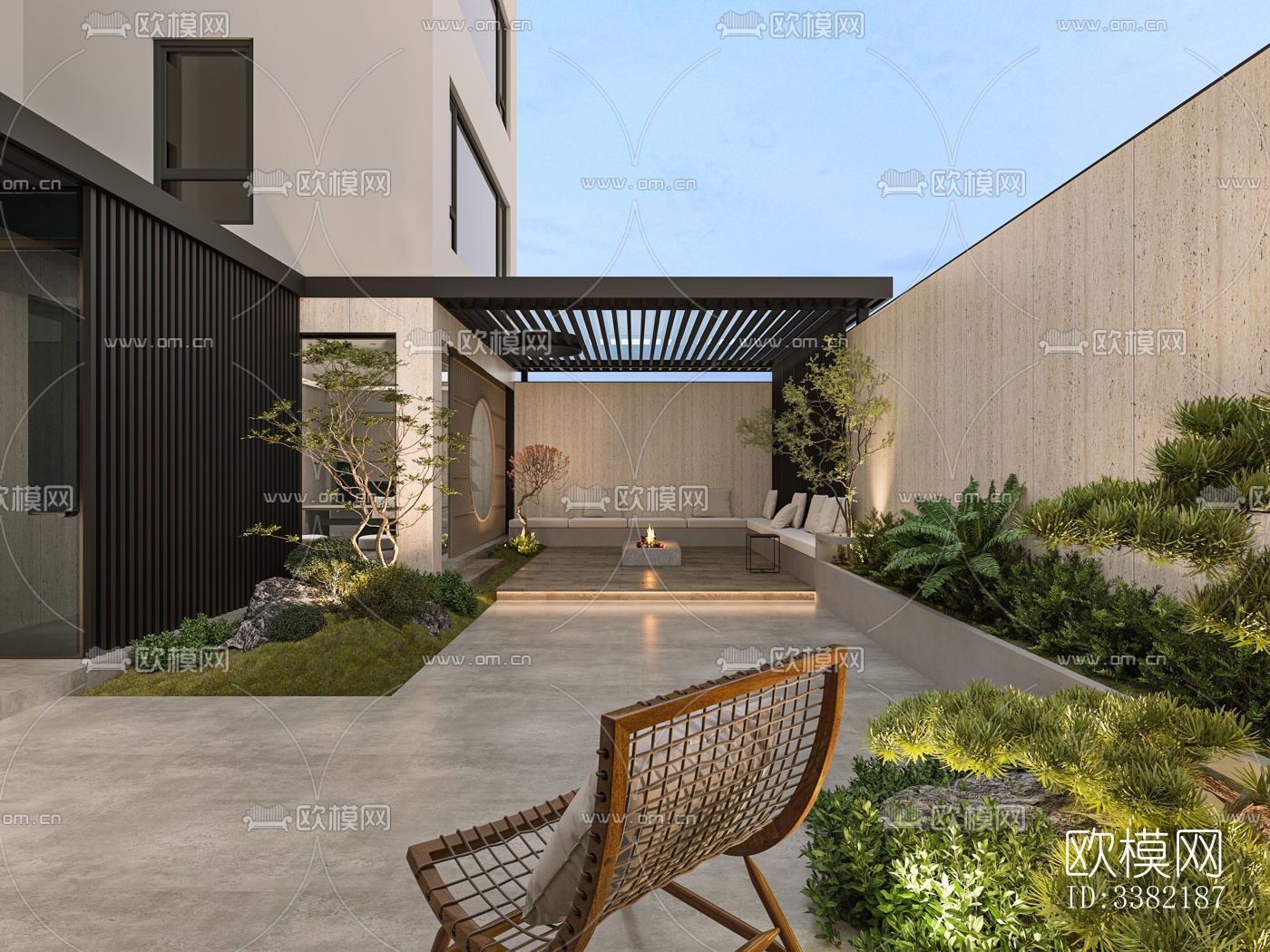 现代别墅效果图下载（渲染图9）