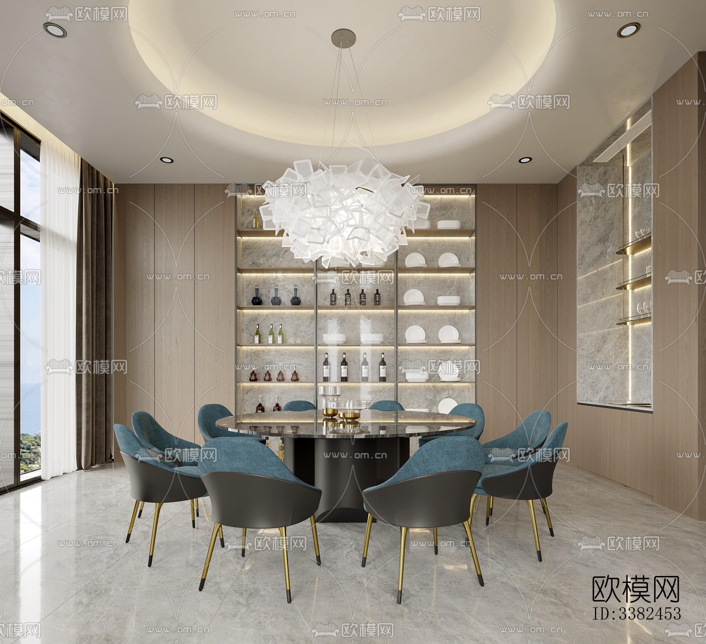 现代别墅效果图下载（渲染图4）