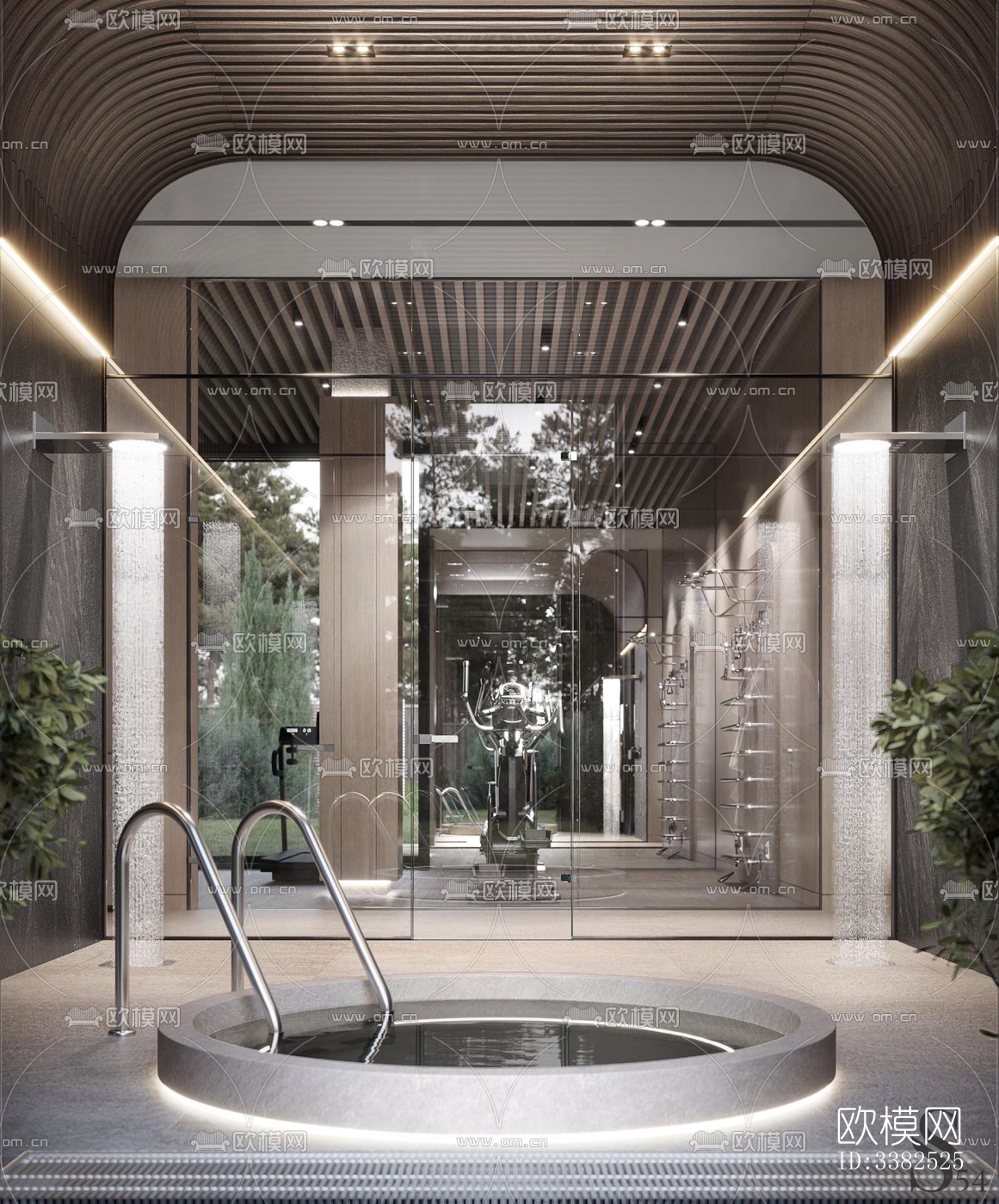 现代别墅效果图下载（渲染图8）