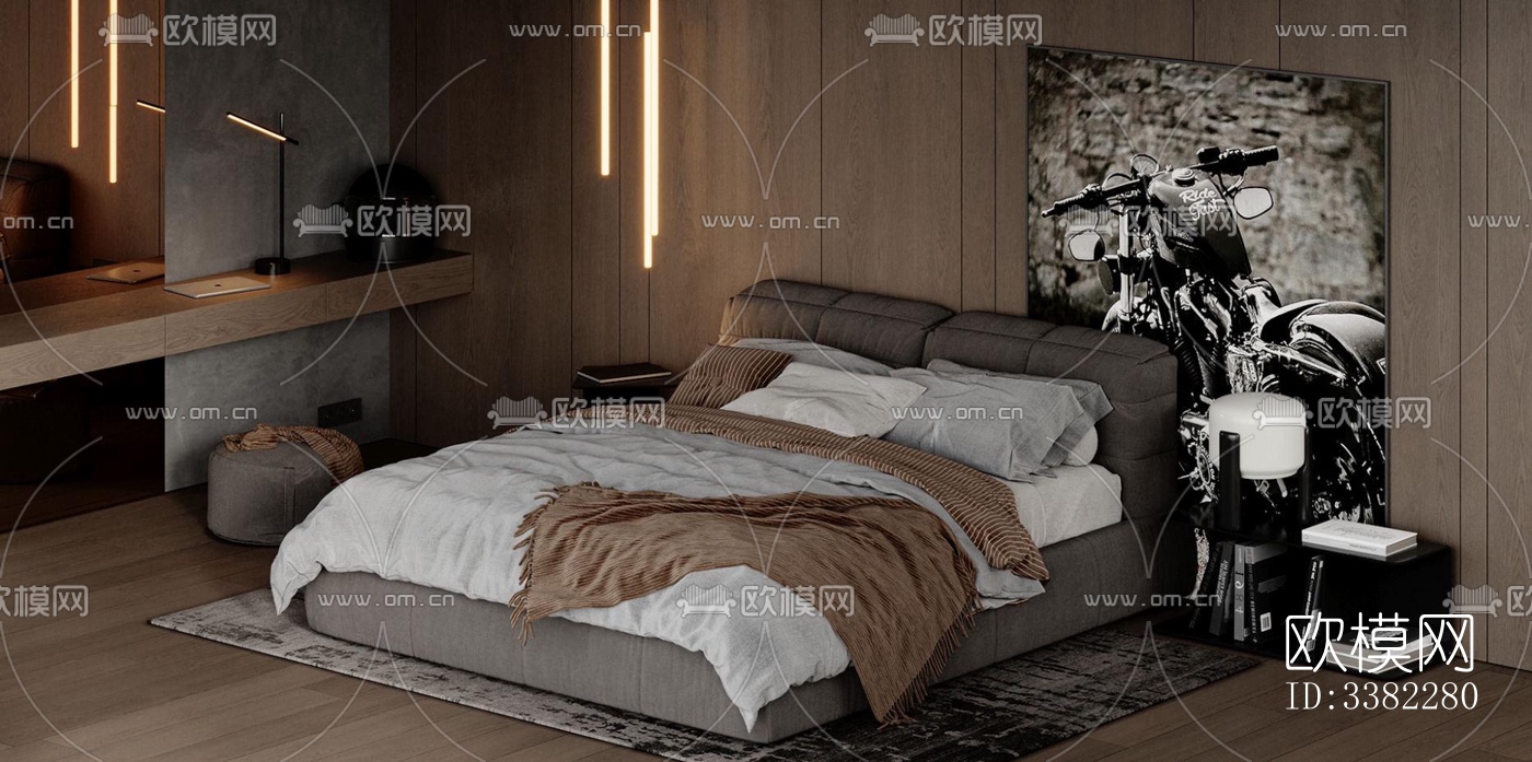 现代别墅效果图下载（渲染图14）