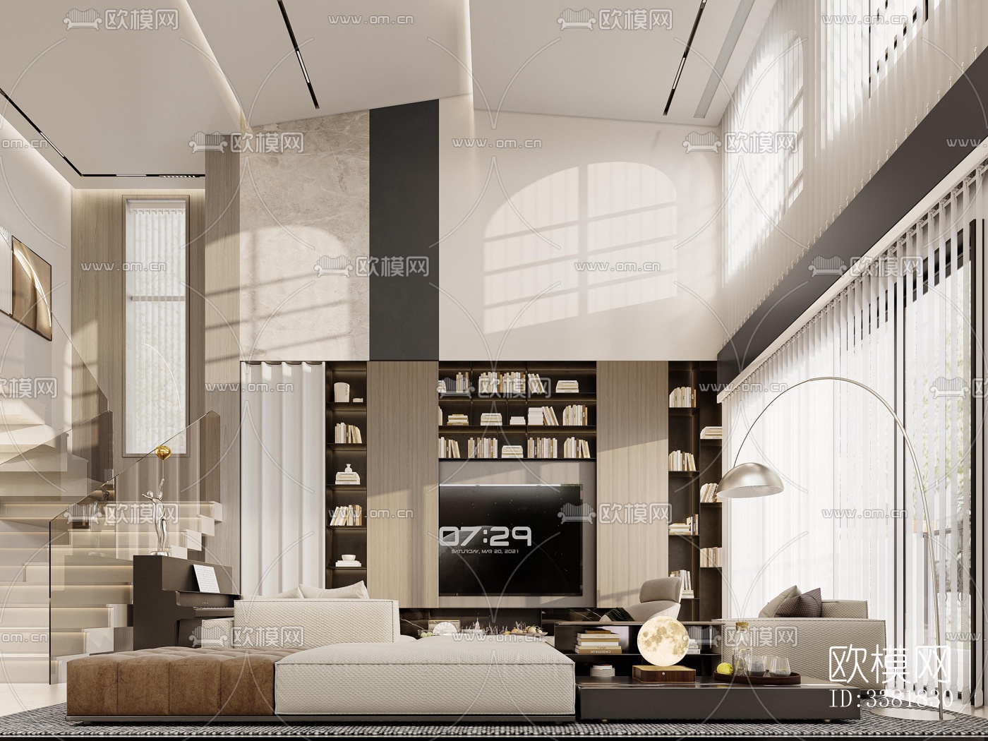 现代别墅效果图下载（渲染图2）