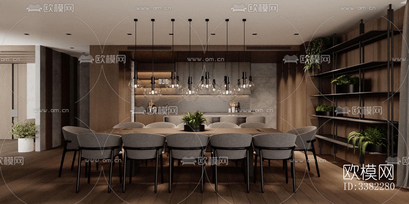 现代别墅效果图下载（渲染图12）