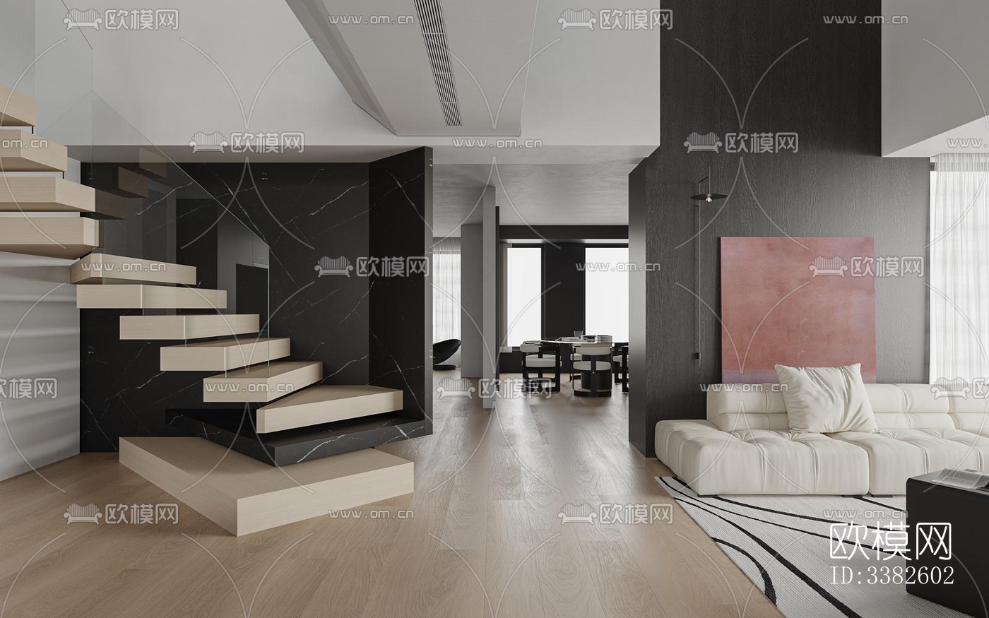 现代别墅效果图下载（渲染图14）