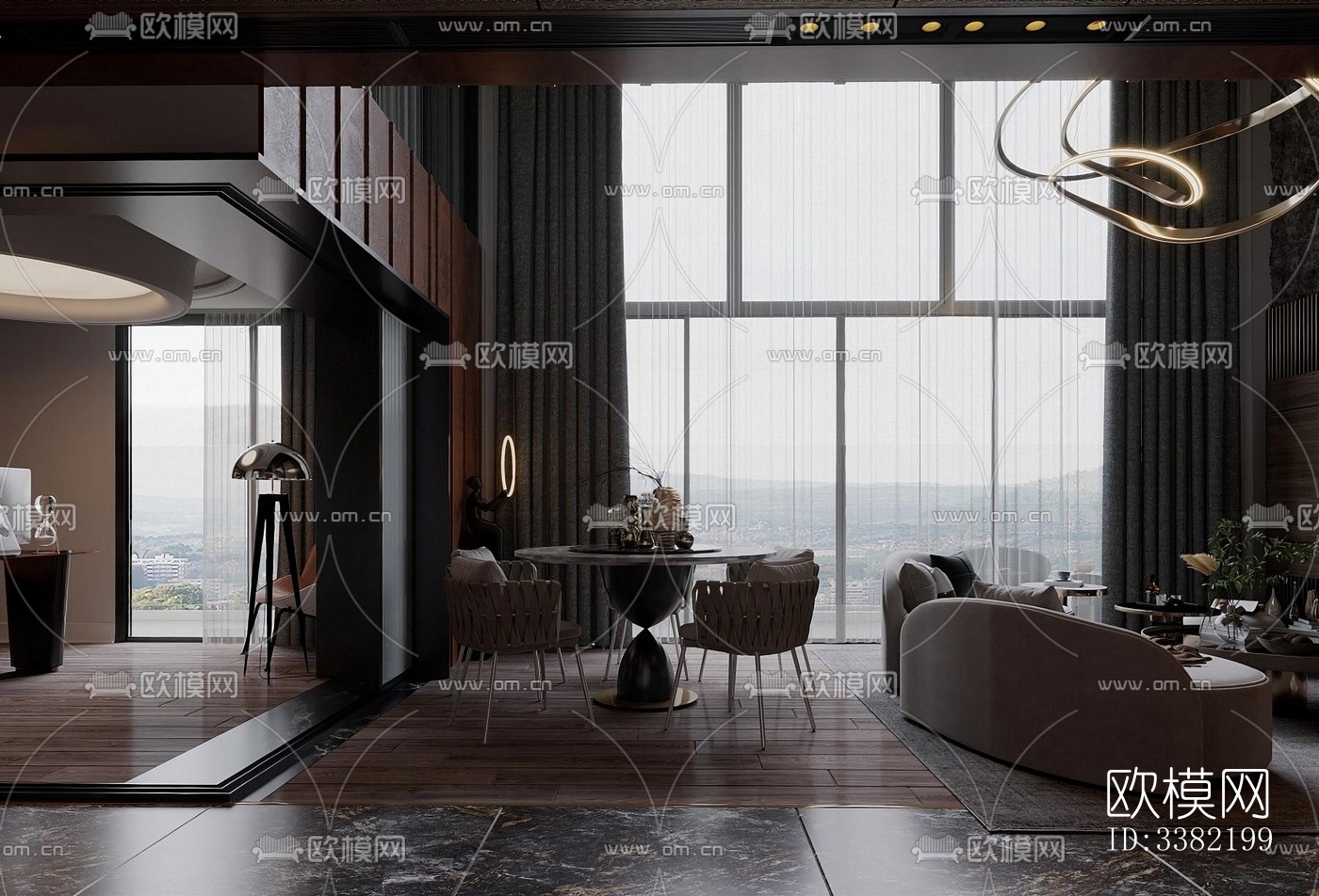 现代别墅效果图下载（渲染图6）