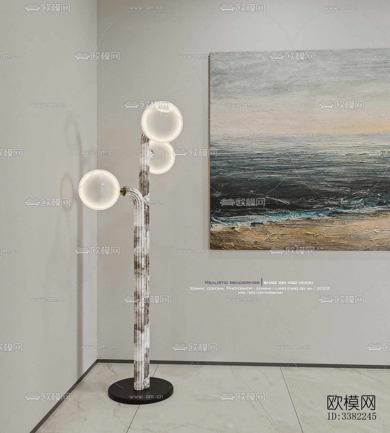 现代别墅效果图下载（渲染图2）