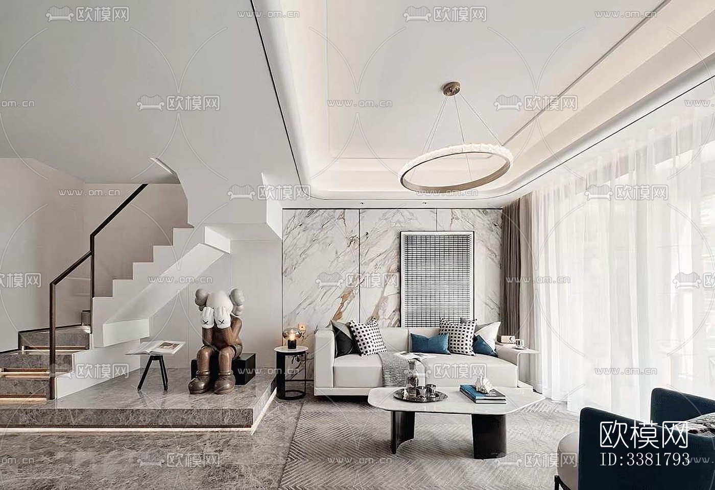 现代别墅效果图下载（渲染图1）