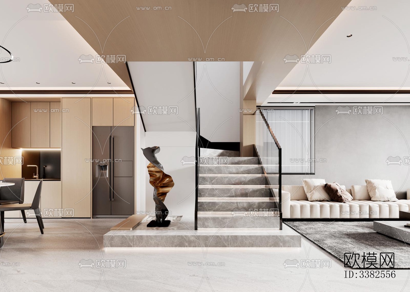 现代别墅效果图下载（渲染图4）