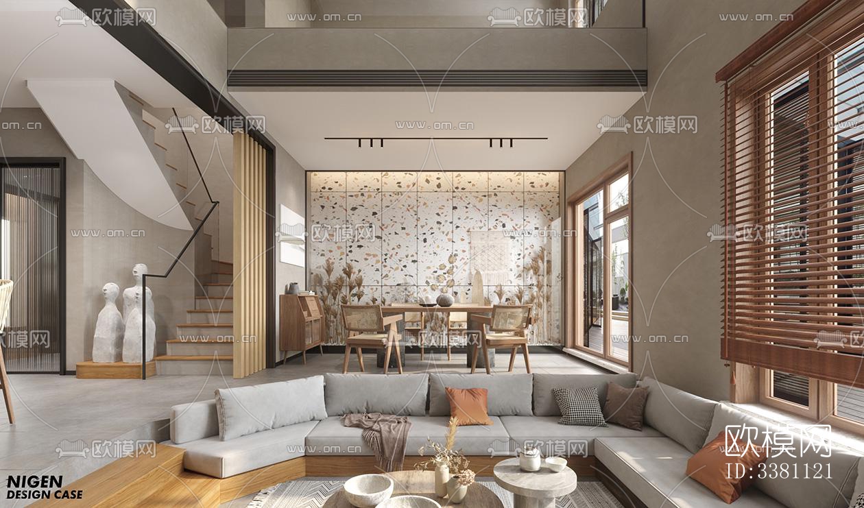 现代别墅效果图下载（渲染图1）