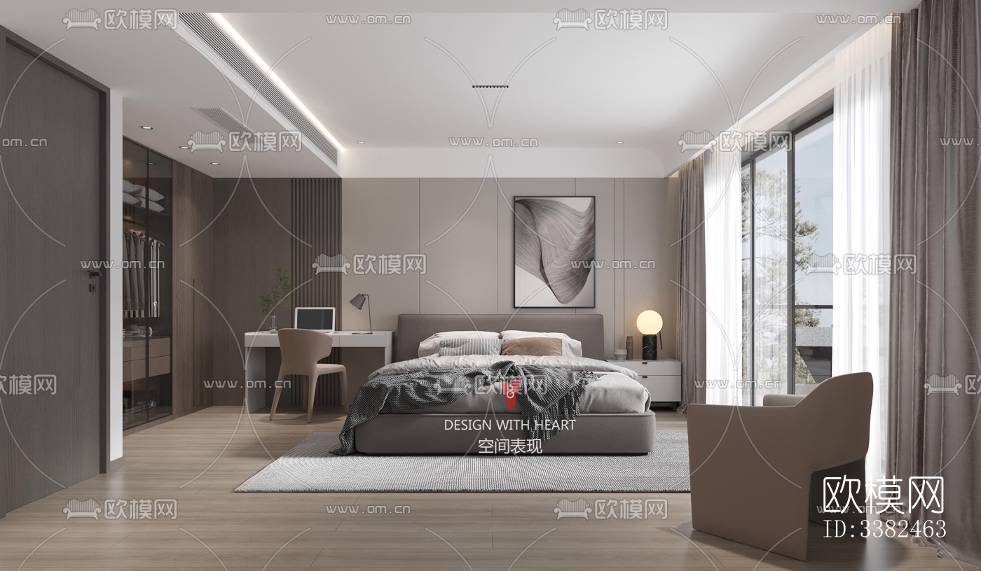 现代别墅效果图下载（渲染图3）