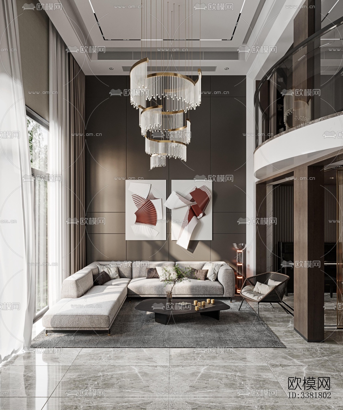 现代别墅效果图下载（渲染图9）