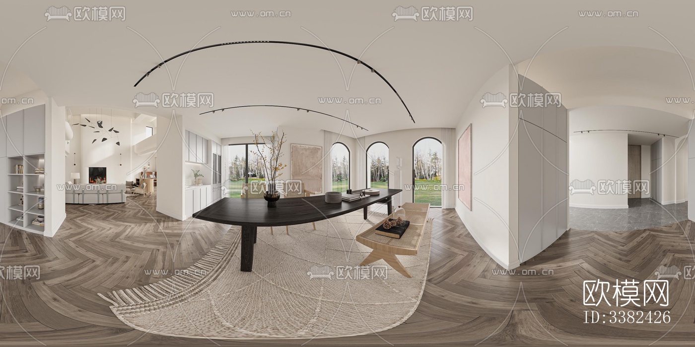 现代别墅效果图下载（渲染图1）