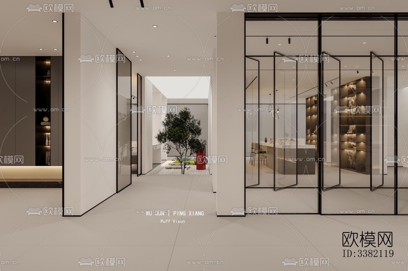 现代别墅效果图下载（渲染图12）