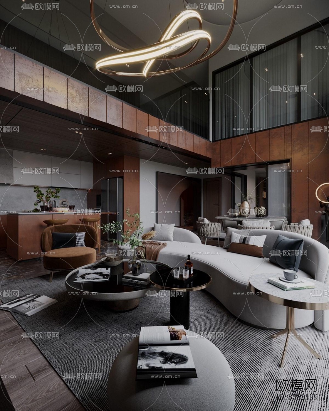 现代别墅效果图下载（渲染图4）