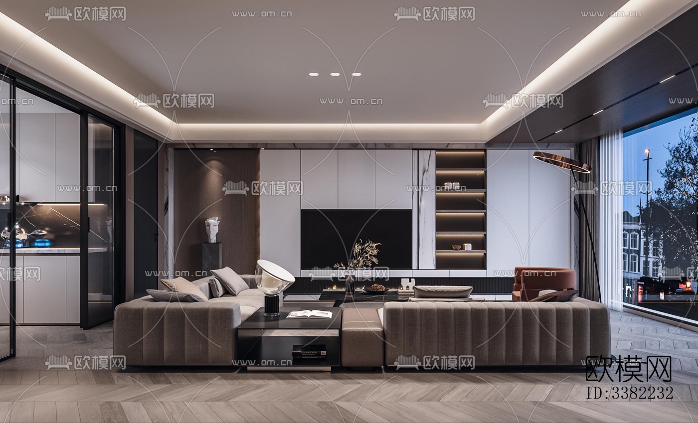 现代别墅效果图下载（渲染图4）