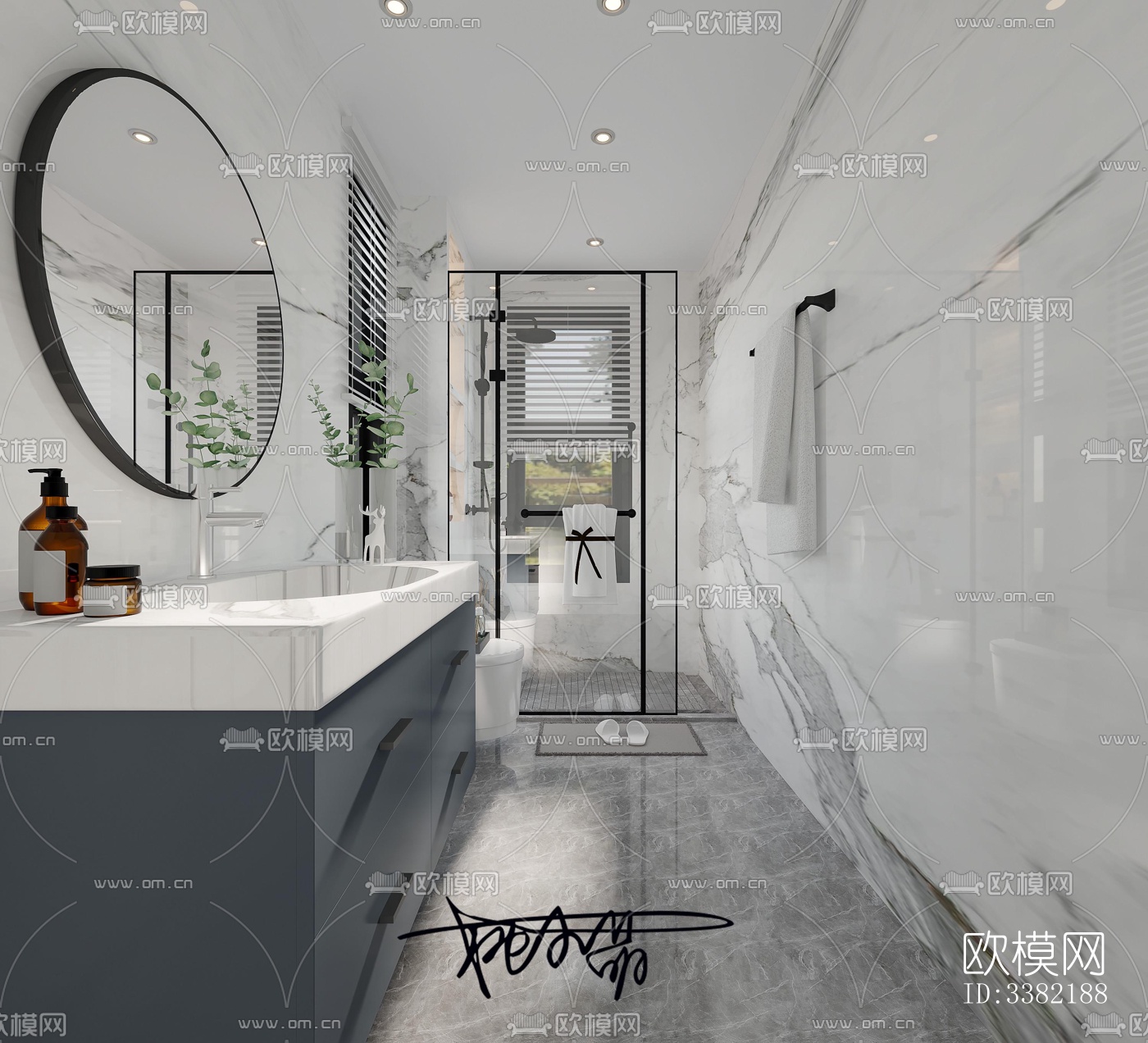 现代别墅效果图下载（渲染图8）