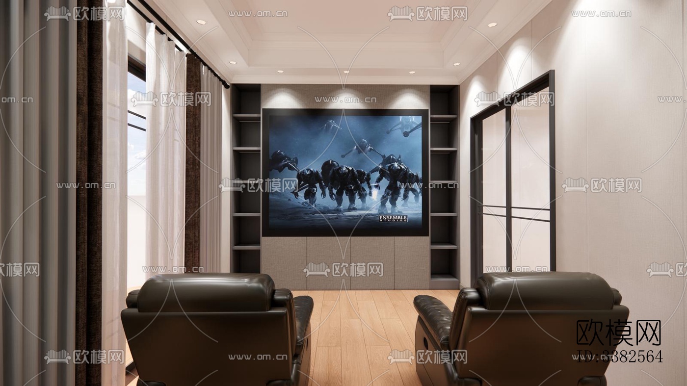 现代别墅效果图下载（渲染图11）