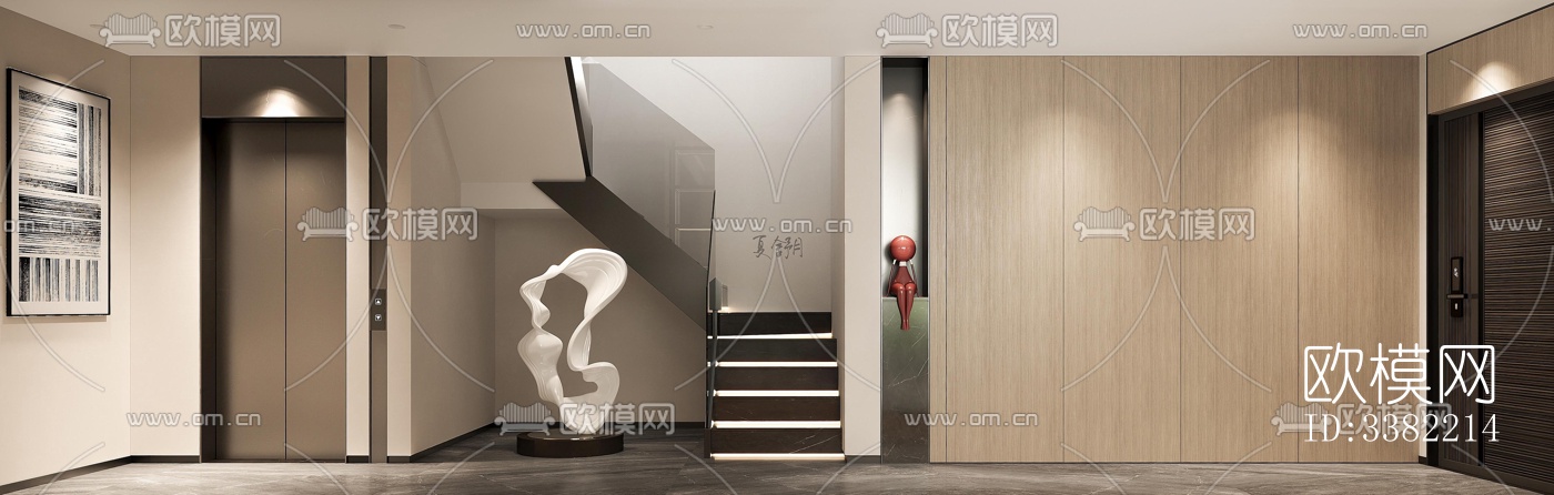 现代别墅效果图下载（渲染图2）