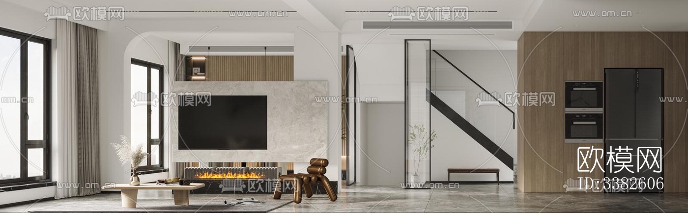 现代别墅效果图下载（渲染图9）