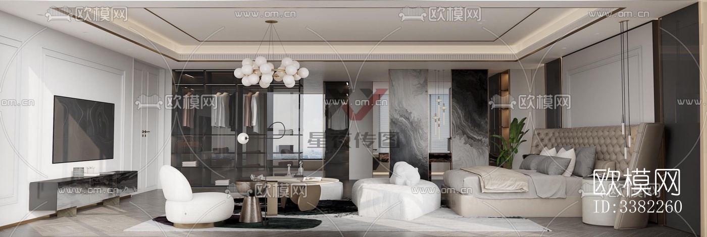 现代别墅效果图下载（渲染图1）