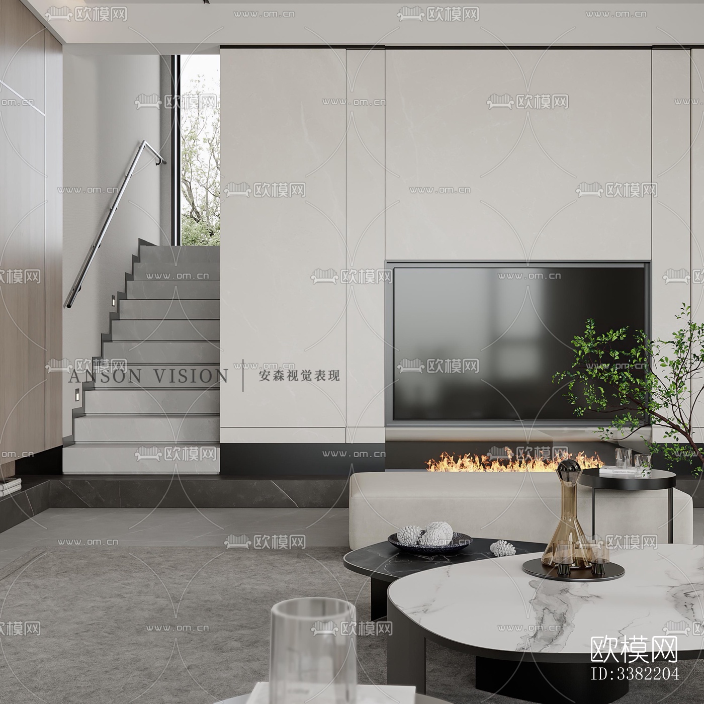 现代别墅效果图下载（渲染图13）