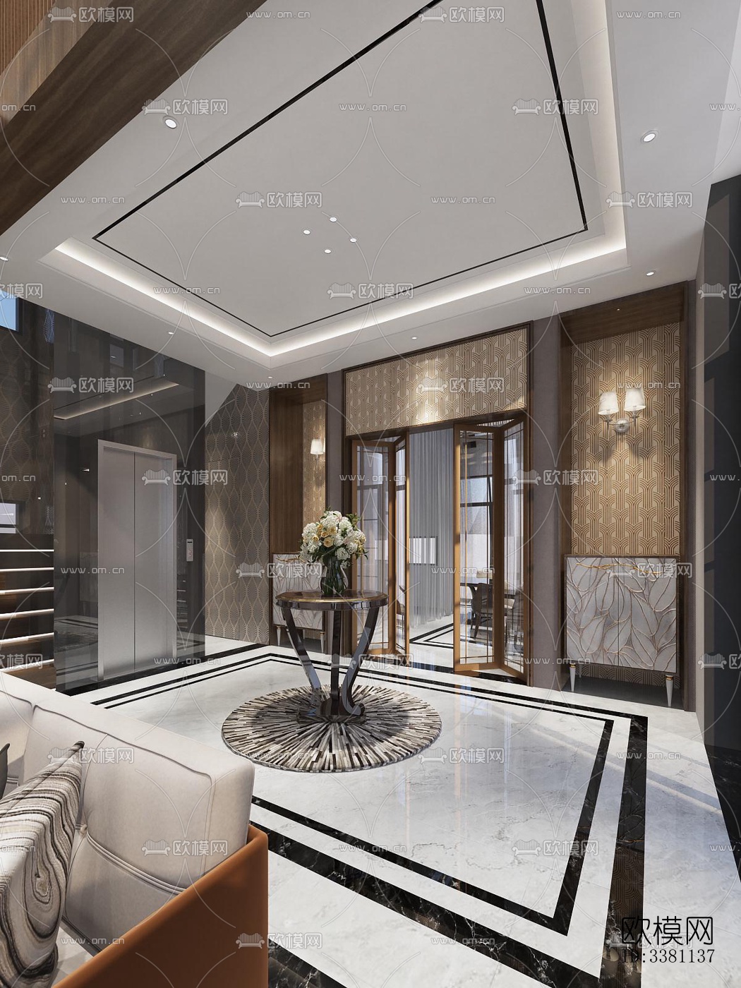 现代别墅效果图下载（渲染图3）