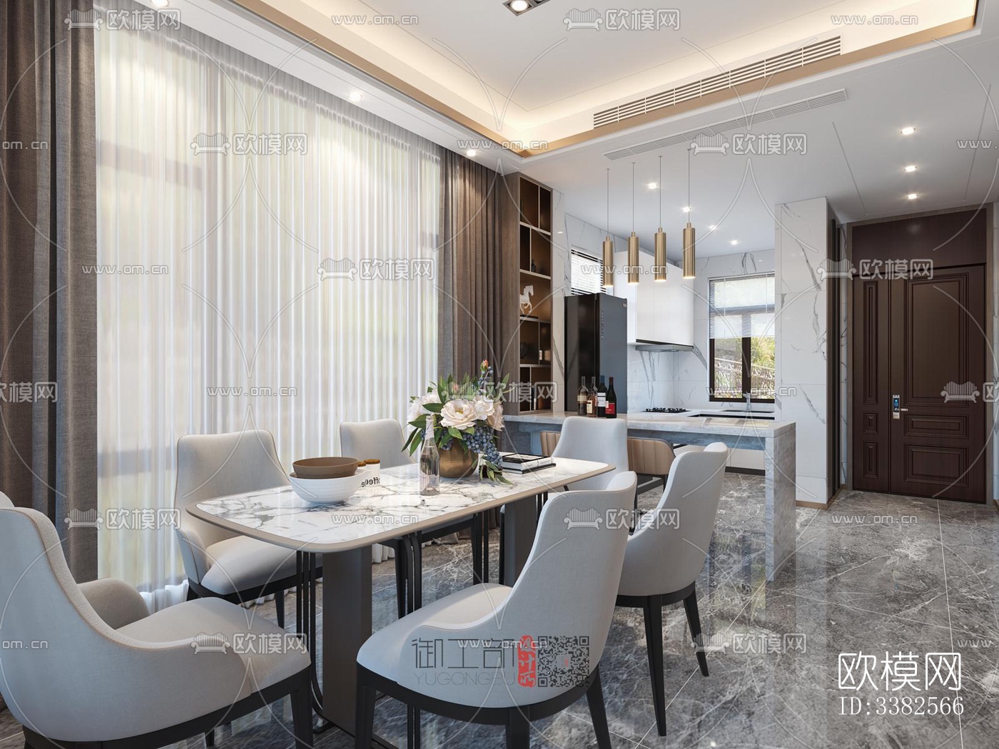 现代别墅效果图下载（渲染图4）