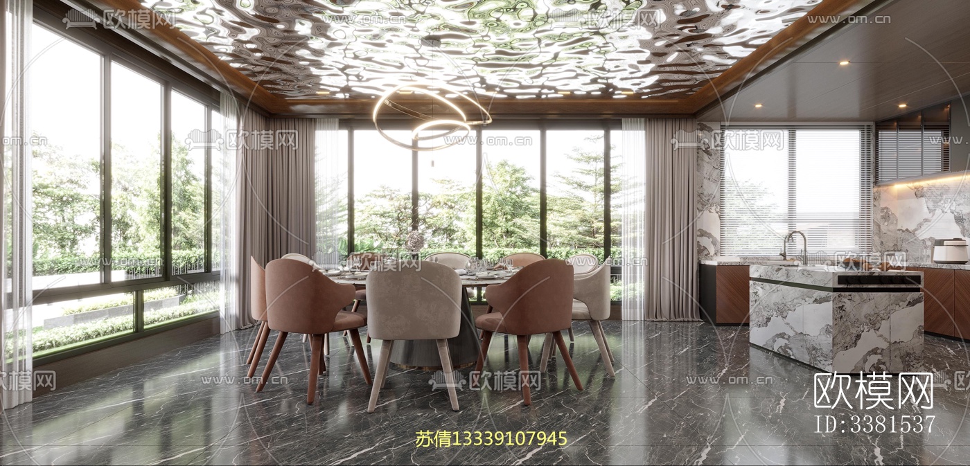 现代别墅效果图下载（渲染图1）